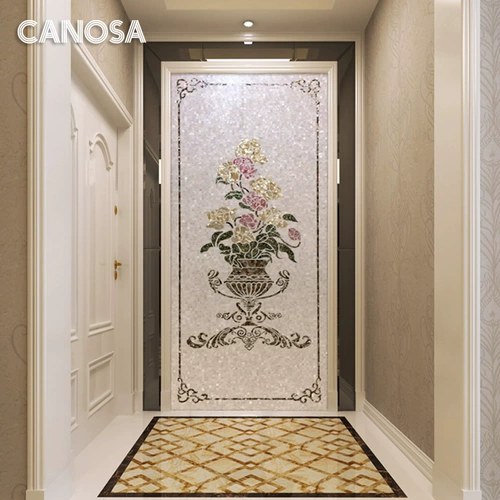 Каноса натуральная раковина мозаика патаупа европейская сельская фоновая фоновая фона стены загадка головоломка