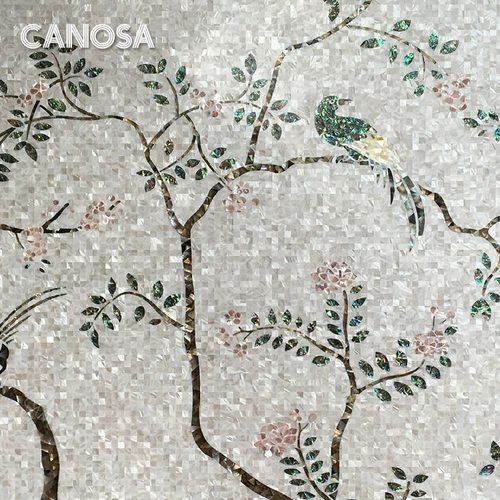 Nosasa Natural Birds проглатывайте финальную вентиляционную стену воду, как картина