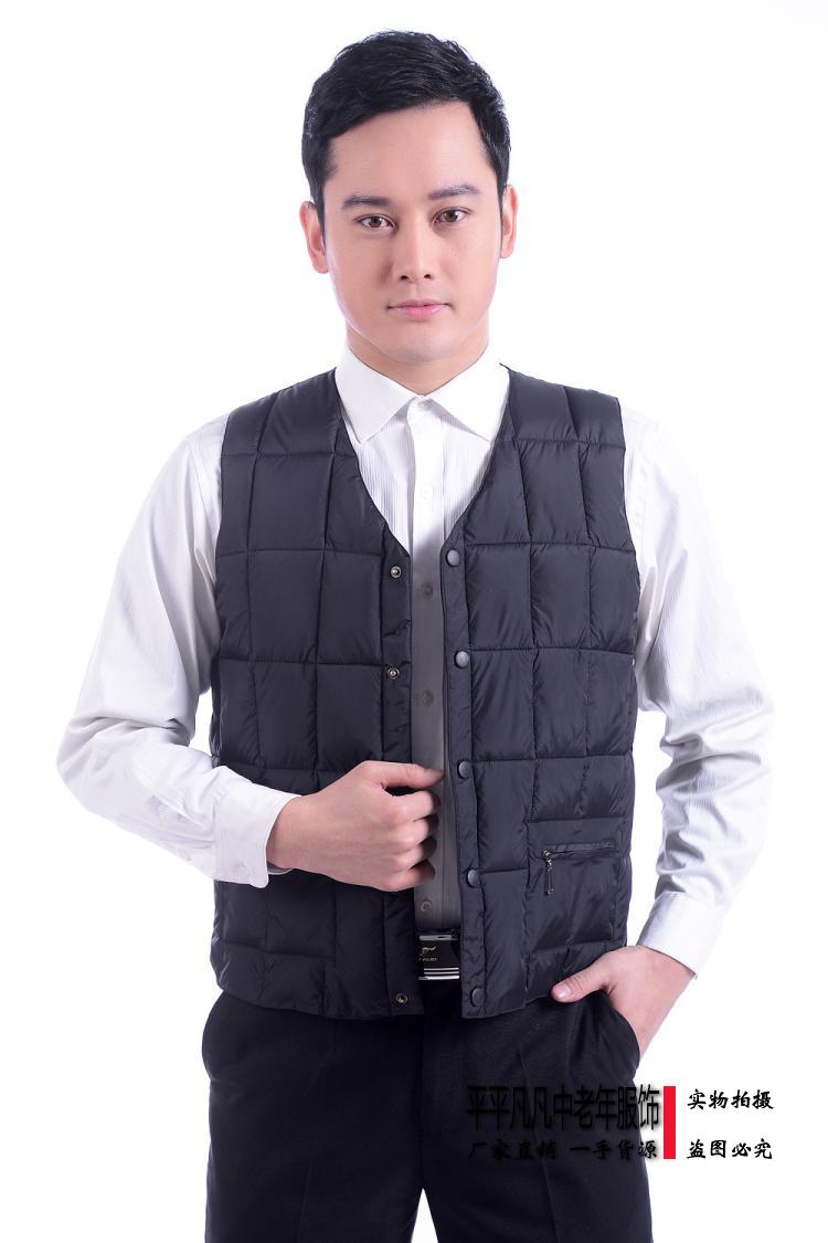 Mùa thu và mùa đông vest vest vest nam trung niên vest nam trung niên lỏng áo cotton dày vai áo khoác nam thu đông