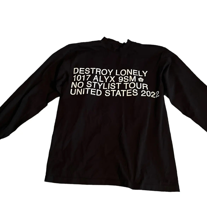 Alyx × Playboi Carti Destroy Lonely No Stylist Tour Long-Sleeve Top