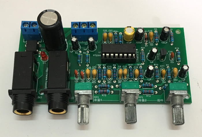Karaoke Reverberation Board Amplifier Reverberator Microphone microphone amplifier pre-stage pt2399