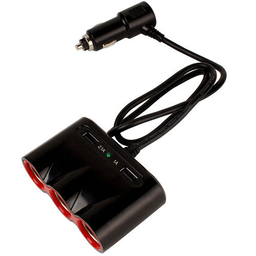 Car cigarette lighter one triple duplex USB 120W 10A one tow three high power smoker lighter