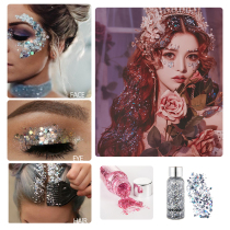 Mermaid scale face body sequin flash cream eye shadow colorful polarized stage dress fashion personality color flash powder