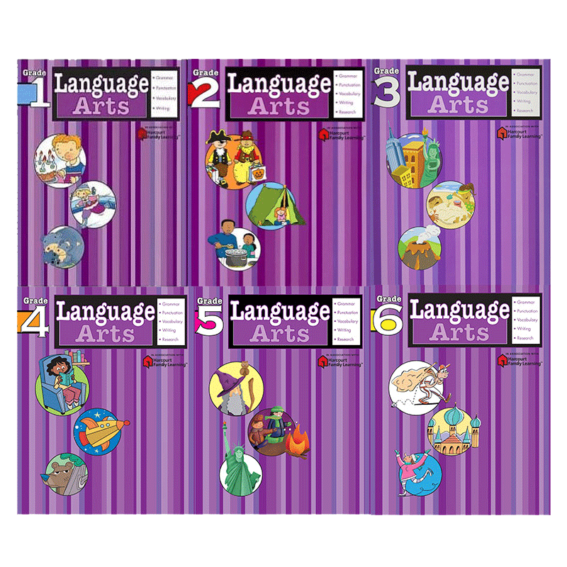 文閲原版 Flash Kids語言藝術6冊英文版language Arts 英語語法harcourt Famil Yahoo奇摩拍賣