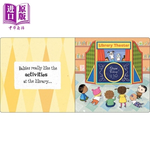 Library Babies 图书馆宝宝 低幼亲子阅读习惯启蒙绘本 纸板书 英文原版 0-3岁【中商原版】