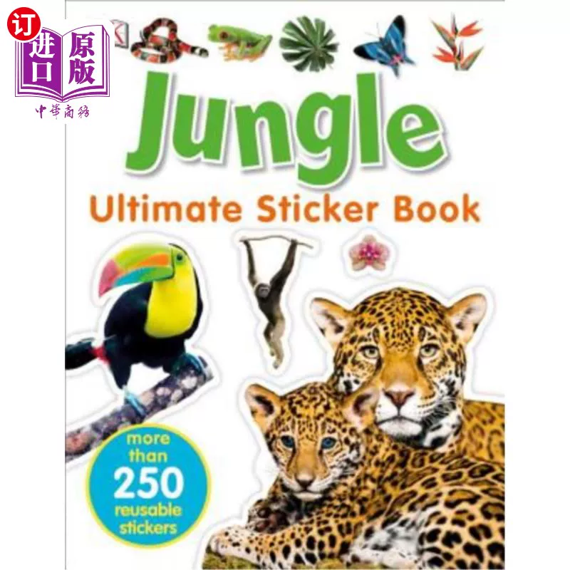 Иностранная Direct Ultimate Sticker Book: Джунгли: Более 250 повторно используемых наклеек Ultimate Sticker: