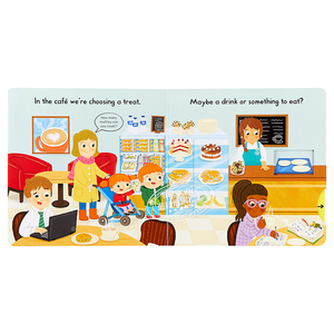 Busy Books系列 繁忙咖啡室 Busy Café 益智游戏机关操作书 低幼亲子启蒙绘本 纸板书 英文原版 3-6岁【中商原版】