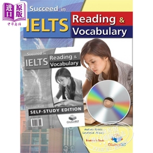 预售 Succeed in IELTS Reading & Vocabulary Self-Study Edition GLOBAL ELT出版 雅思阅读&词汇自学套装 12岁以上【中商原版】