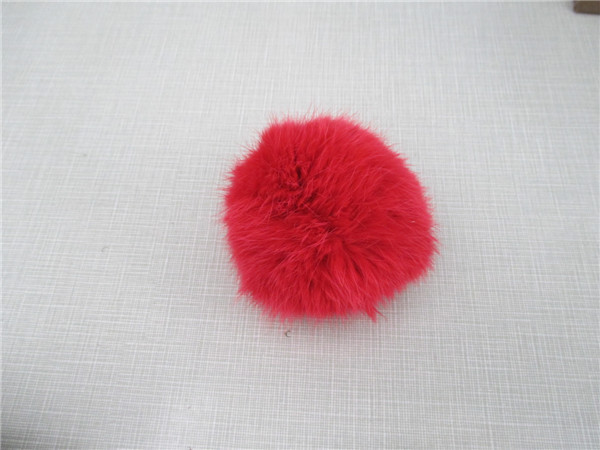 Bóng thỏ lông 100% thật thỏ lông bóng 7-8 cm điện thoại di động mặt dây chuyền quần áo giày và mũ phụ kiện