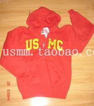 231-(Spot) SOFFE red USMC zipper sweater