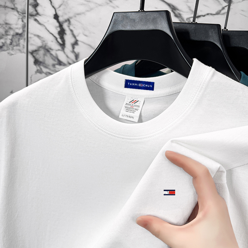 Authentic Tommy Pure Cotton Short-Sleeve T-Shirt for Men, Casual Loose-Fit Large Size Round Neck Undershirt for Summer Authentic Tommy Pure Cotton Short-Sleeve T-Shirt for Men, Casual Loose-Fit Large Size Round Neck Undershirt for Summer