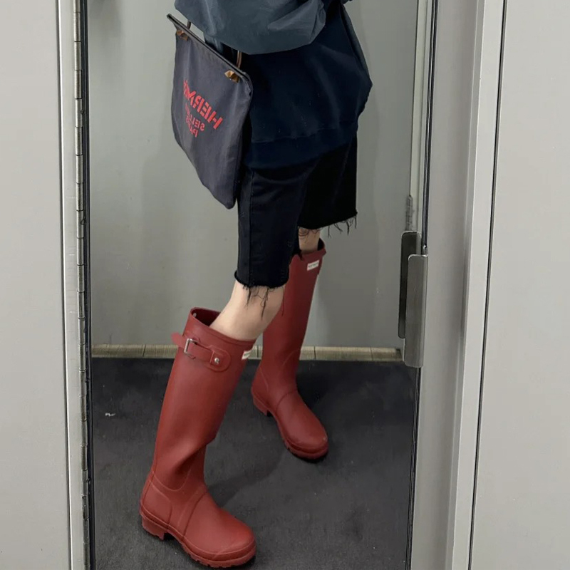 Boots, Rain Boots, High-Top Rain and Snow Shoes, Original Flat-Soled, Fully Waterproof, Outdoor Breathable, Casual and Comfortable, 2026 Internet Celebrity Style