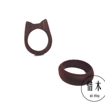 Cherish Wood Sandalwood Ring Class Woodworking DIY Material Bag Ring Material Sandalwood Small Stock Handmade DIY Wood Small Stock