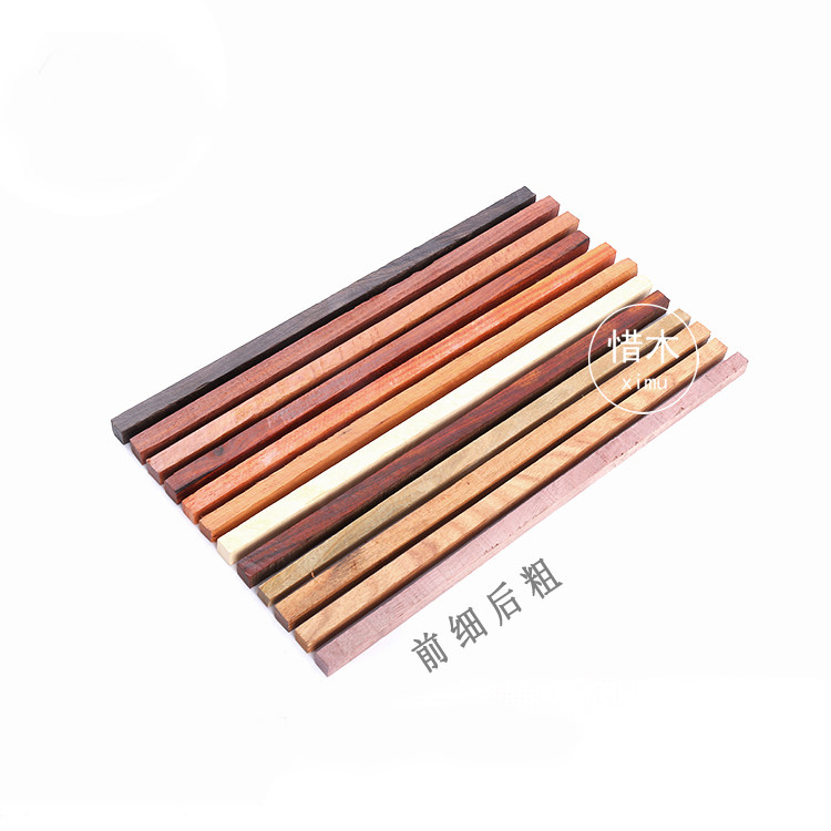 Cherish wood sandalwood chopsticks class chopsticks material wood art DIY materials handmade sandalwood chopsticks semi-finished products are well milled