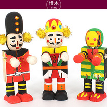 Wooden Heads Man Material Bag Kindergarten Woodworking Classroom Diy Material Bags Children Creative Woodworking Workshop White Blanks Graffiti