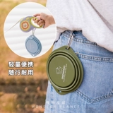 Чичипаус складной чаша собака на улице с силиконовой чашкой для питомца вода пить воду и выходить из чаши для собак из чашки с водой