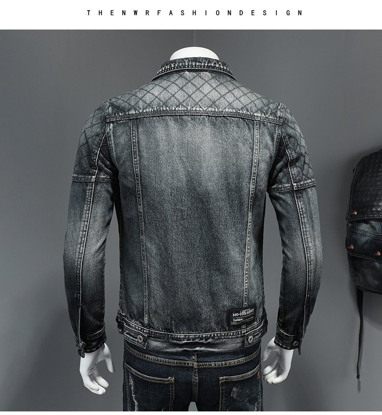 European-style Four-season High-quality Casual Retro Washed Jacket For Men, Large Size Denim Coat H06203_mkmklike.com
