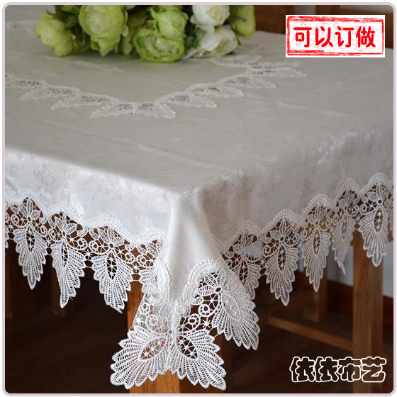 European tablecloth Fabric Dining table cloth Tea table cloth Pastoral tablecloth Lace TV cabinet cover towel High-end luxury special offer