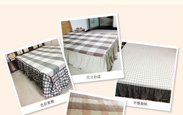 Yau bông bông rửa giường hoa váy trong bông cotton một mảnh xù trải giường váy ngủ bảo vệ Simmons - Váy Petti ga giường viền họa tiết