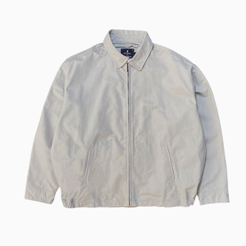 Trendy Heavy-Duty Distressed Vintage Versatile Coach Harrington Zipper Loose Wide-Fit Jacket