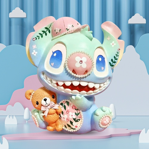 Раскраска из пластика, окрашенная большая кукла, граффити, копилка для денег, цвет