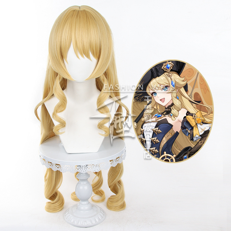 【Thousand Styles】Genshin Impact Navia Cosplay Wig Roman Curl Style Wig
