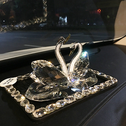 The new automotive supplies car accessories ornaments crystal swan car seat perfume car ornaments decorations console