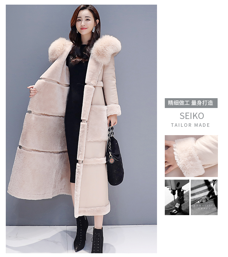 Áo cotton nữ 2019 mùa đông mới dày, dài cộng với chất liệu cotton nhung lỏng, eo mỏng phủ ngoài áo khoác cotton có đệm - Bông áo phao nữ dáng dài siêu nhẹ
