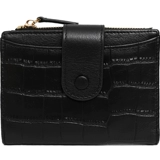 Бумажник, короткая сумка через плечо, кожаный кошелек, из натуральной кожи, коллекция 2023, крокодиловый принт, воловья кожа