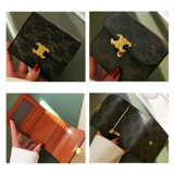 Кожаный короткий бумажник, модная сумка через плечо, коллекция 2023, изысканный стиль, в западном стиле