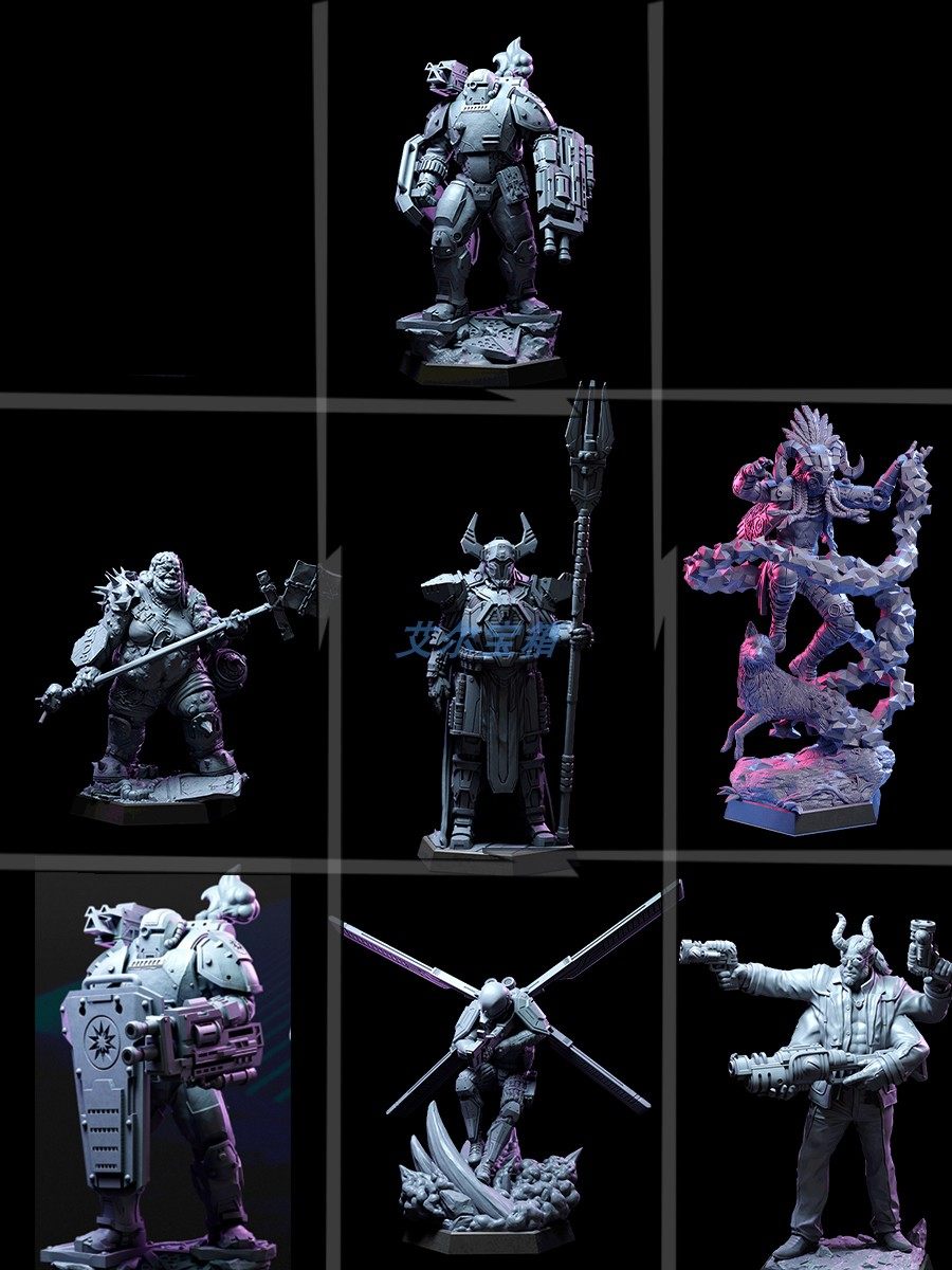 科幻跑团神器】沙丘行者+异种雇佣兵，赛博西部桌游棋子推荐！_手办_淘宝游戏网, image size:900x1200