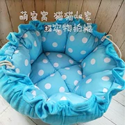 Pet kép sử dụng mèo yến chấm giường Teddy Bear cabin mat Bomei dog kennel nhu yếu phẩm hàng ngày bốn mùa phổ quát