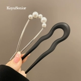 Заколка для волос, матовая китайская шпилька, аксессуар для волос, простой и элегантный дизайн