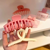 Брендовая розовая большая заколка для волос, заколка-крабик, милый аксессуар для волос, акула