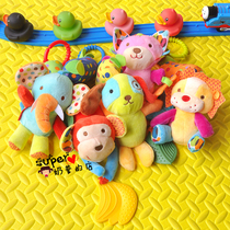 Foreign trade newborn baby stroller pendant animal doll plush fabric rattle wind chime bed bell car hanging bed hanging