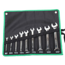 Taiwan Baogong HW-7509B 9-piece double Open-end wrench set (metric) imported double-head wrench set