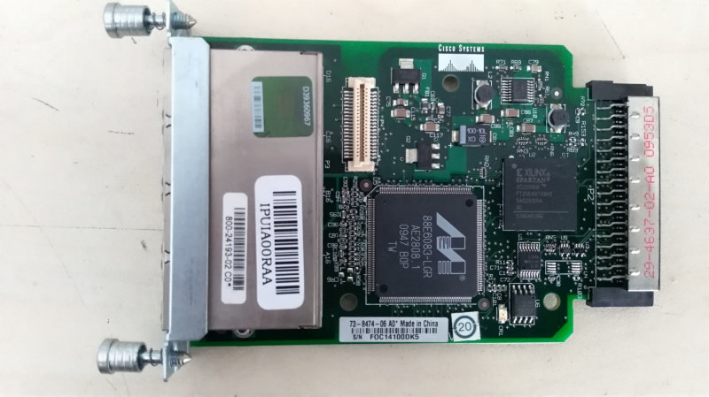 Cisco HWIC-4ESW 4-Port 10 100 Ethernet Switch Interface Card Module 73-8474-06