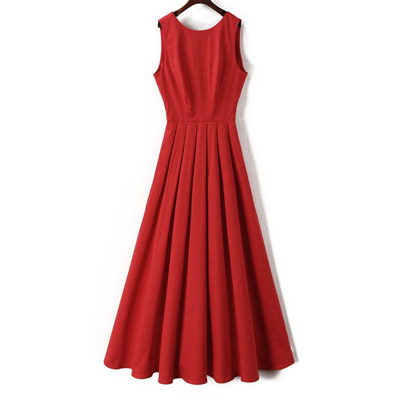 Phụ nữ mới 2019 hè nữ không tay dây thắt lưng cao váy vest - Váy eo cao đầm body nhún eo
