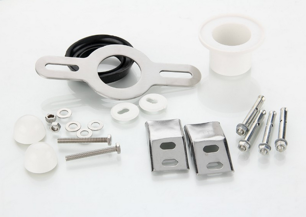 Urinal stainless steel hook horse head hanging horizontal urinal installation horse head drainage accessories