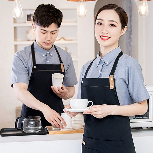 Фартук, модная юбка для работы, кофейный чай с молоком для маникюра, рабочая одежда, делается под заказ, с печатью вашего логотипа