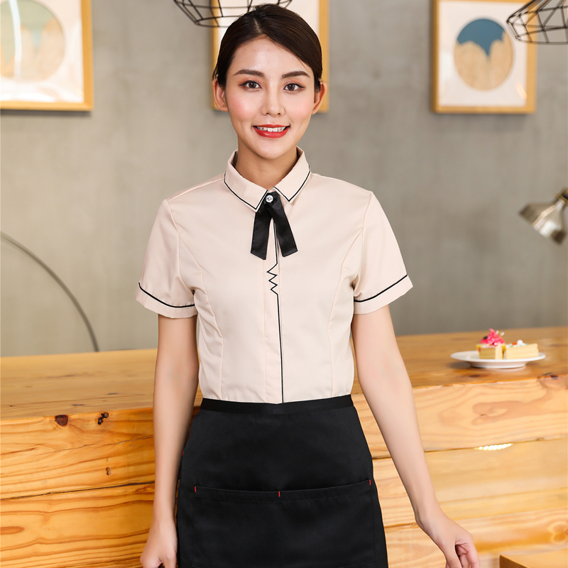 quán trà quần áo làm việc phục vụ Sữa nhà hàng Tây ăn áo nhà hàng waiter quần áo làm việc Waiter của nữ