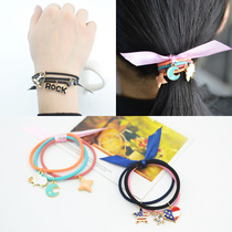 South Koreas new adorable head rope hair ornaments Hair Rubber Band Hair Rope Hating Hair Ring Fruit Little Fresh Cute Hanging Accessories