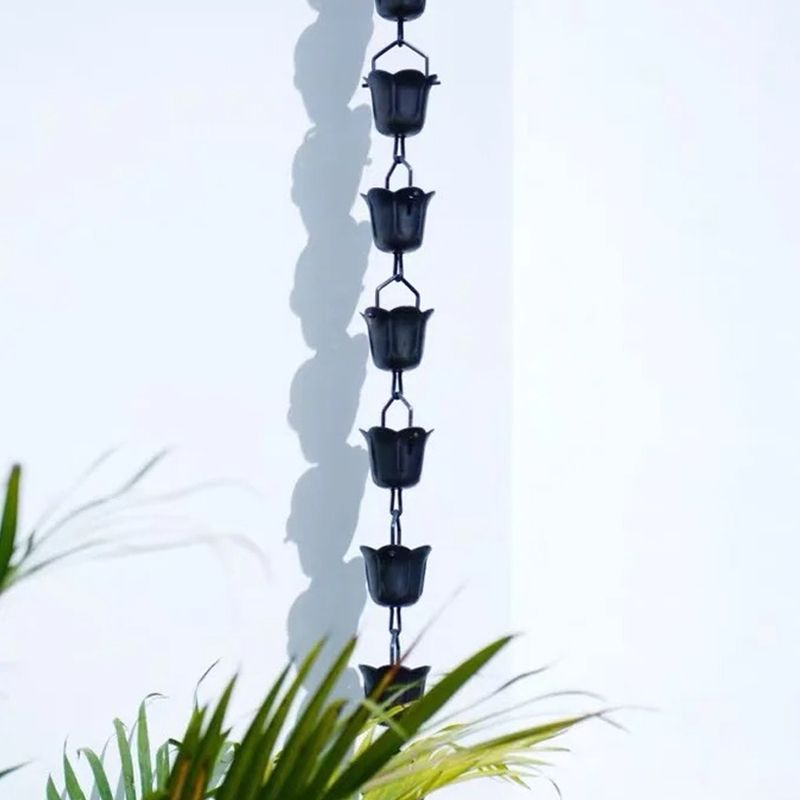 Copper Courtyard Rain Chain, Japanese-Style Temple Drainage Chain, Chinese-Style Villa Eaves Water Guide Chain, Decorative Gutter Water Channel Copper Courtyard Rain Chain, Japanese-Style Temple Drainage Chain, Chinese-Style Villa Eaves Water Guide Chain, Decorative Gutter Water Channel