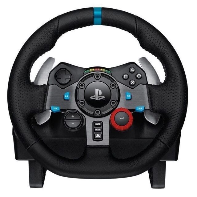 Logitech g29 racing steering wheel simulator euro truck horizon 4 dust rally ps5 game gt7