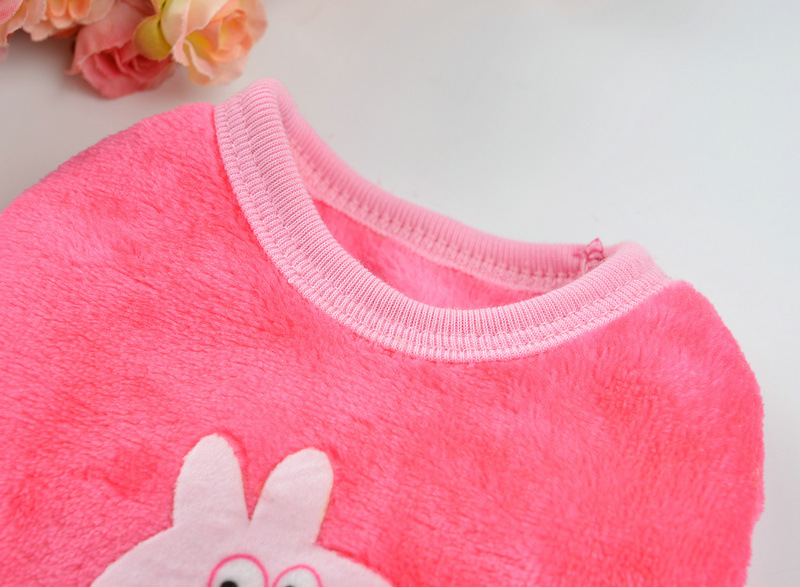 Quần áo cún con mùa thu và mùa đông san hô len phim hoạt hình sữa chó sữa mèo siêu nhỏ thú cưng vest Teddy gấu con chó quần áo - Quần áo & phụ kiện thú cưng áo cho mèo con