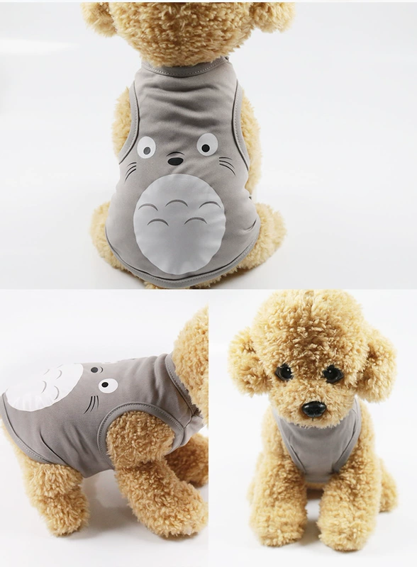 Dog vest mùa xuân và mùa hè mỏng phần nhỏ vừa và phim hoạt hình dễ thương quần áo chó mèo Teddy chó con quần áo mùa hè - Quần áo & phụ kiện thú cưng