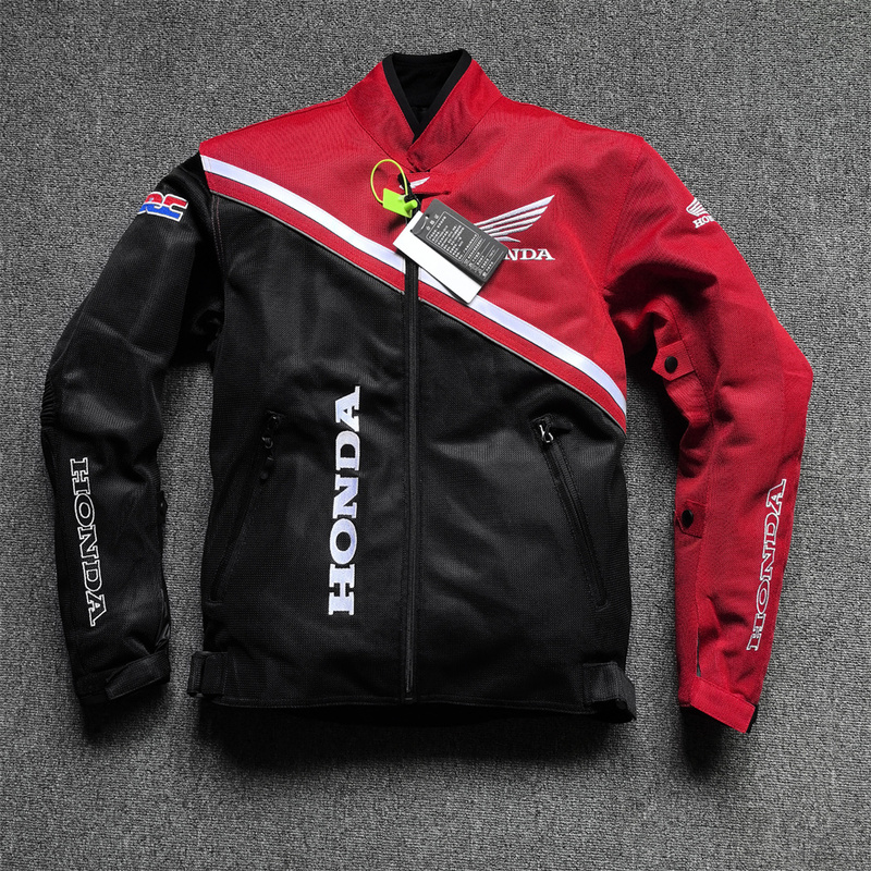 New Motorcycle Riding Jacket for Men, Summer Mesh Breathable Motorcycle Racing Suit, Anti-Fall and Wear-Resistant, Ce Armor