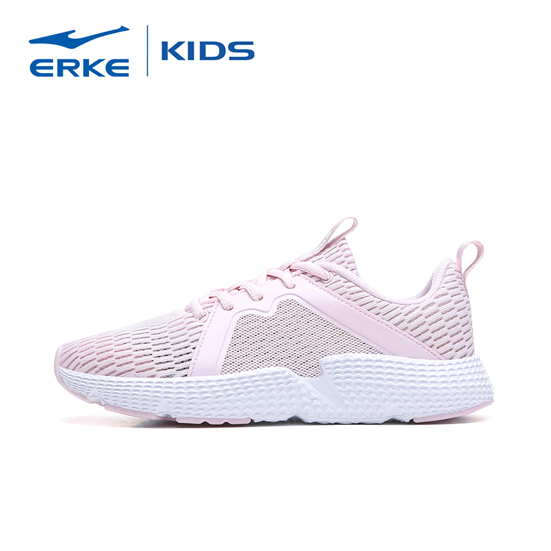 Giày chạy bộ trẻ em Hongxing Erke trẻ em lớn trẻ em sâu bướm lưới thoáng khí mùa xuân giày trẻ em mới - Giày dép trẻ em / Giầy trẻ