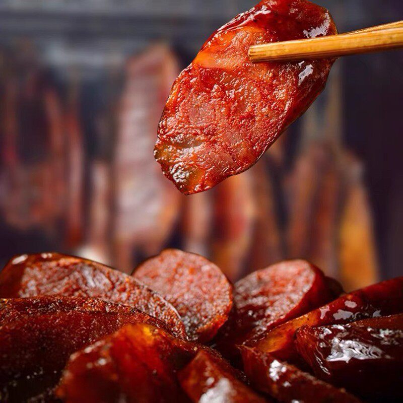 Sichuan specialty spicy sausage Farmhouse-made sausage Chongqing smoked meat bulk Sichuan-style bacon vacuum sausage