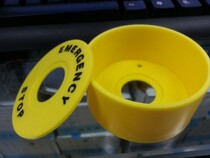 22mm button switch accessory STOP warning ring button protective cover 30mm emergency STOP button protective cover